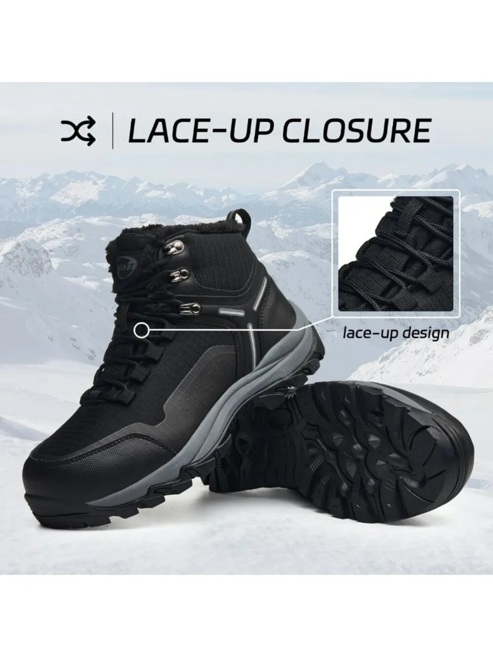 Waterproof Winter Snow Boots for Women | Warm Fur Lined Ankle Booties, Non-Slip